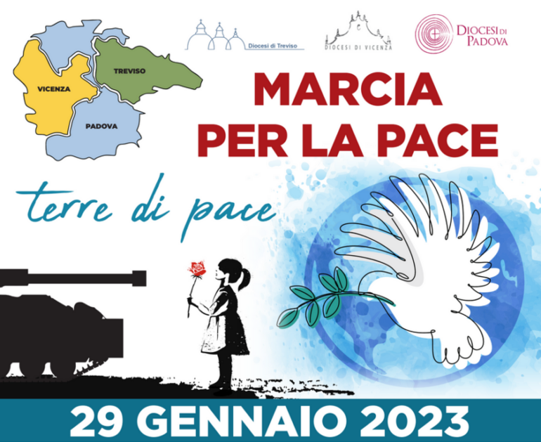 Domenica 29 gennaio. Marcia della pace di tre diocesi (Padova, Treviso e Vicenza)