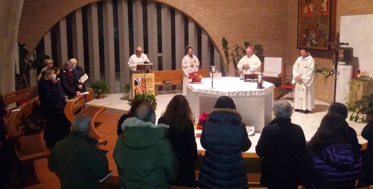 Il Vescovo Pellegrini ha celebrato il patrono con i giornalisti al centro diocesano