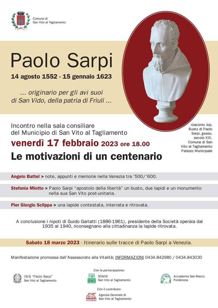 400 anni dalla morte di Paolo Sarti