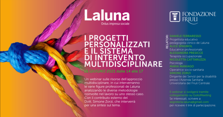 Associazione Laluna, webinar sui progetti educativi personalizzati post covid
