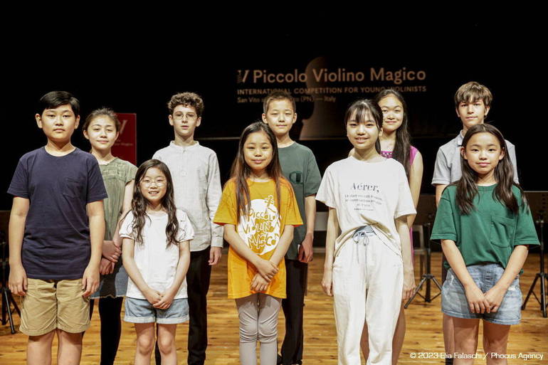 I 10 semifinalisti del Piccolo Violino magico, foto di Elia Falaschi