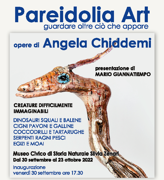 Venerdì 30 settembre: inaugurazione mostra “Pareidolìa Art”