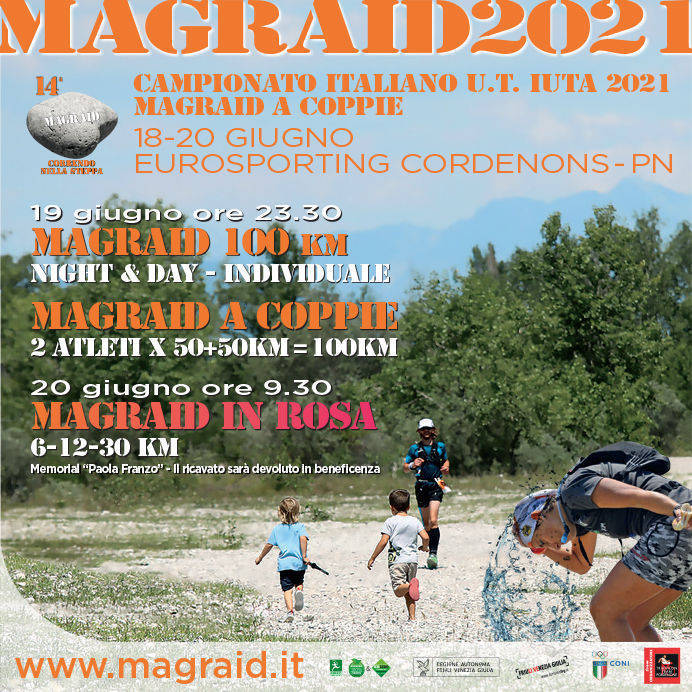 14ª Magraid 2021, in piazza di Cordenons partenze e arrivi