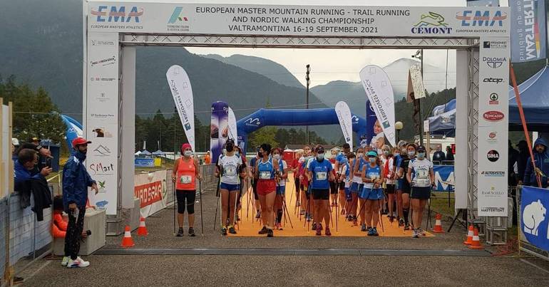 Europei masters Nordic Walking e Trail Running Val Tramontina, l’Italia domina il Nordic Walking. 